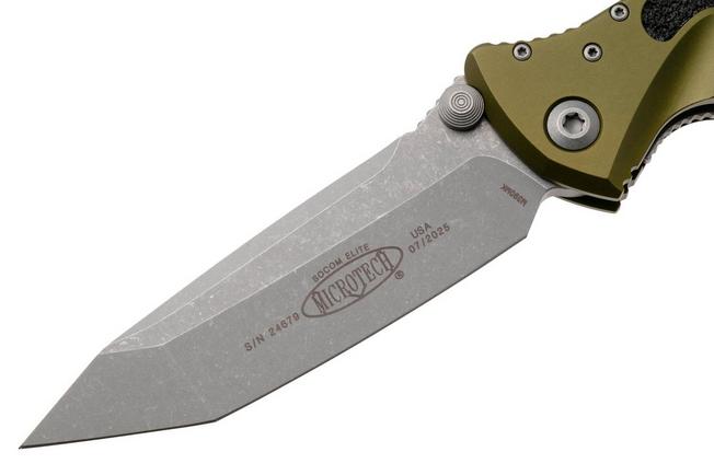 Bild für Microtech Socom Elite 161-10APOD, Stonewashed M390 Tanto, OD Green Aluminum Taschenmesser