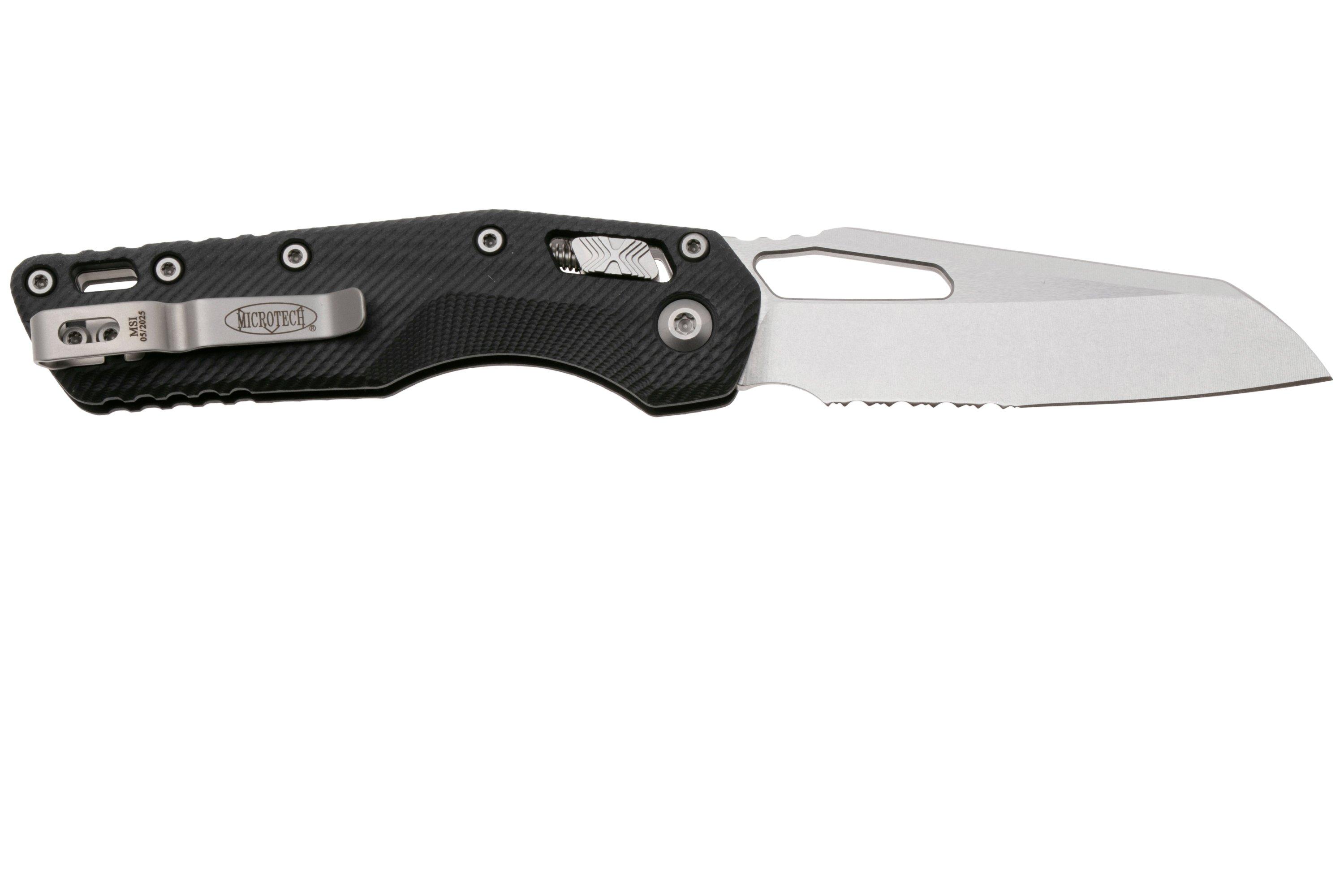 Microtech MSI Standard Issue 210-11FLGTBK, Stonewashed M390MK, Fluted ...