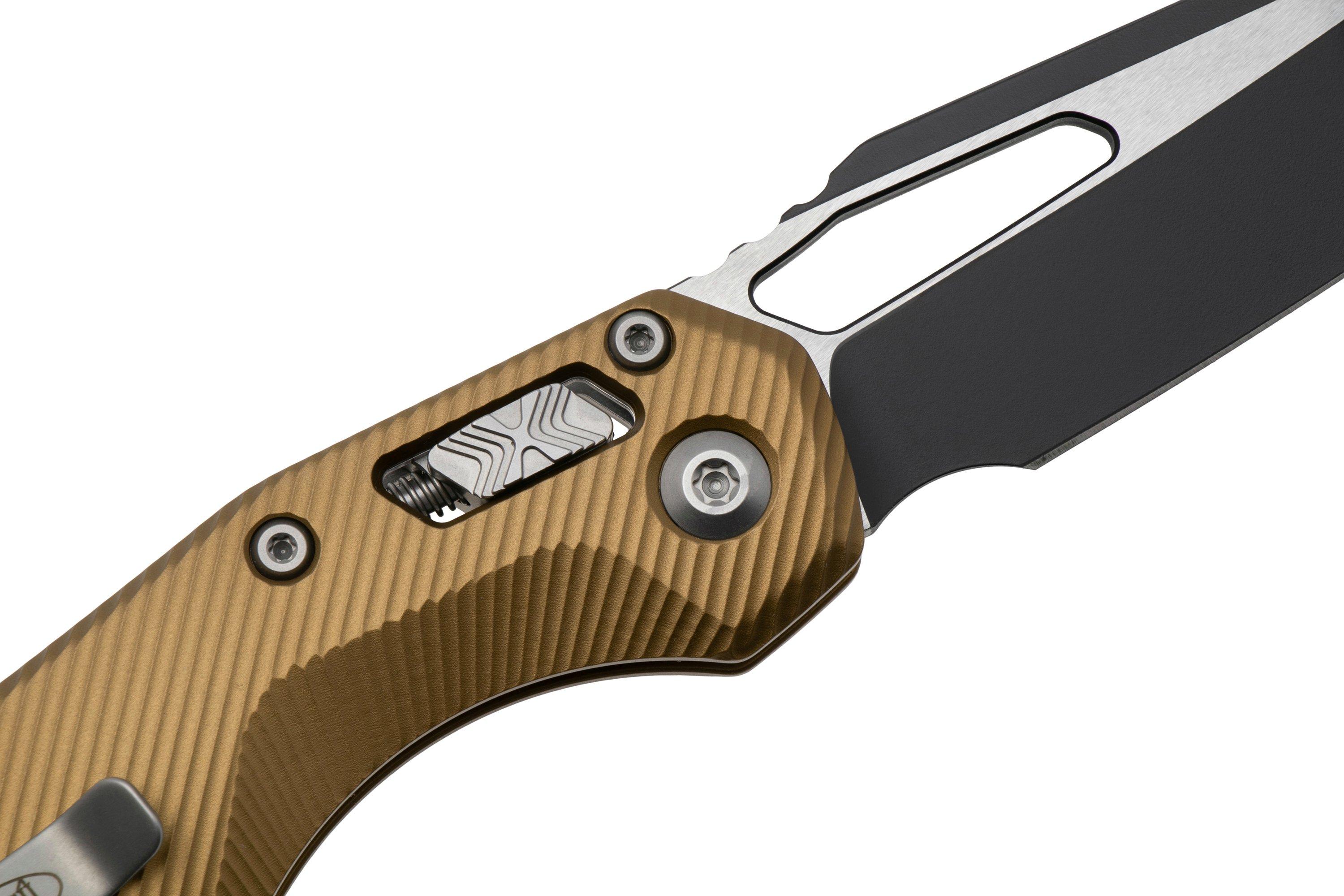 Microtech MSI Standard Issue 210-1FLTA, Two Tone Black M390MK, Fluted ...