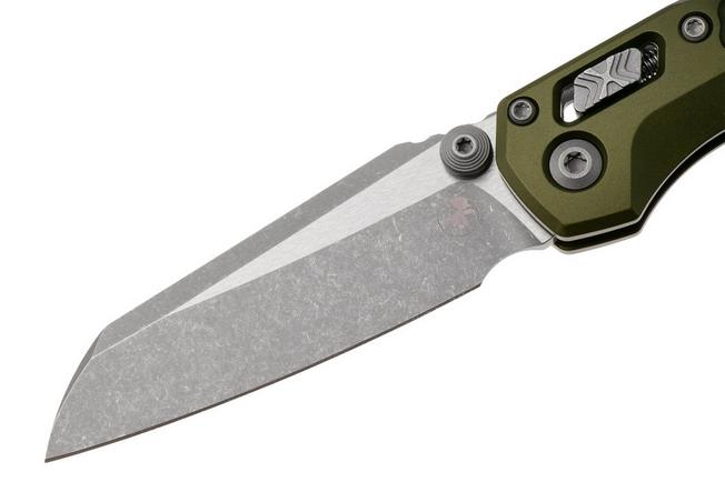 Bild für Microtech MSI Standard Issue Mini 210M-10APFROD, Stonewashed M390MK, OD-Green Frag Aluminum Taschenmesser