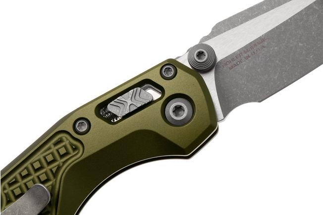 Bild für Microtech MSI Standard Issue Mini 210M-10APFROD, Stonewashed M390MK, OD-Green Frag Aluminum Taschenmesser
