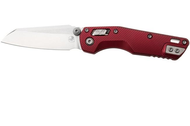 Afbeelding voor Microtech MSI Standard Issue Mini 210M-10FLMR, Stonewashed M390MK, Fluted Merlot Aluminium, zakmes