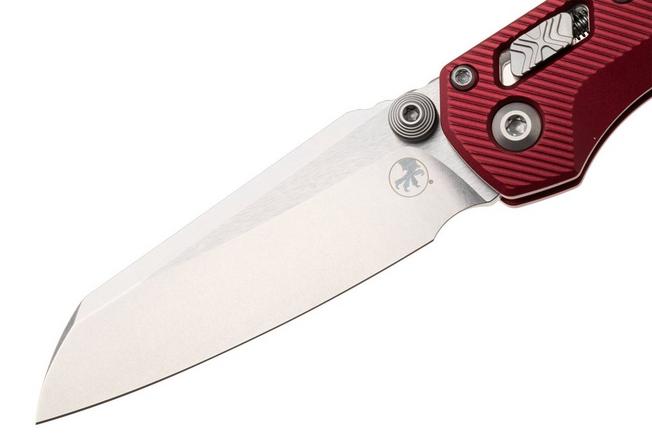 Afbeelding voor Microtech MSI Standard Issue Mini 210M-10FLMR, Stonewashed M390MK, Fluted Merlot Aluminium, zakmes