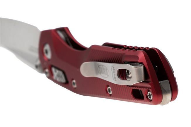 Afbeelding voor Microtech MSI Standard Issue Mini 210M-10FLMR, Stonewashed M390MK, Fluted Merlot Aluminium, zakmes