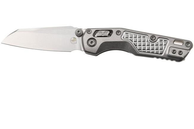Afbeelding voor Microtech Marfione Select MSI Standard Issue Mini 210M-10FRMS2, Stonewashed M390MK, Frag Pattern Titanium, Bronze Accents, zakmes