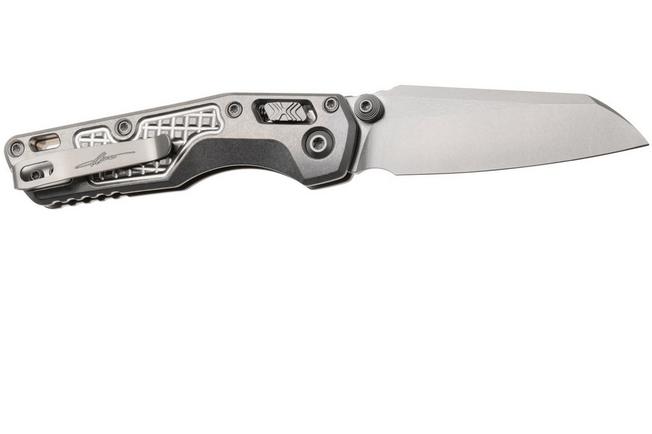 Afbeelding voor Microtech Marfione Select MSI Standard Issue Mini 210M-10FRMS2, Stonewashed M390MK, Frag Pattern Titanium, Bronze Accents, zakmes