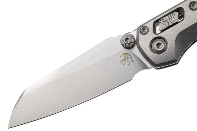 Afbeelding voor Microtech Marfione Select MSI Standard Issue Mini 210M-10FRMS2, Stonewashed M390MK, Frag Pattern Titanium, Bronze Accents, zakmes