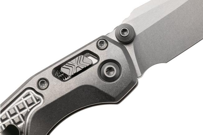 Afbeelding voor Microtech Marfione Select MSI Standard Issue Mini 210M-10FRMS2, Stonewashed M390MK, Frag Pattern Titanium, Bronze Accents, zakmes