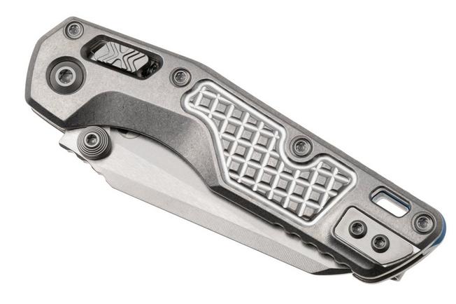 Afbeelding voor Microtech Marfione Select MSI Standard Issue Mini 210M-10FRMS3, Stonewashed M390MK, Frag Titanium, Blue Accents, zakmes, Tony Marfione design