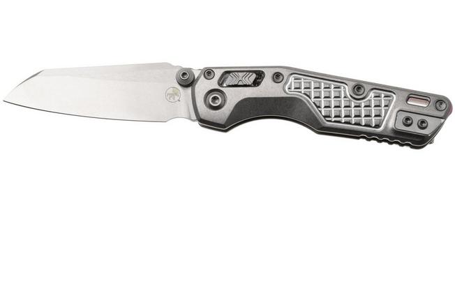 Afbeelding voor Microtech Marfione Select MSI Standard Issue Mini 210M-10FRMS4, Stonewashed M390MK, Frag Titanium, Purple Accents, zakmes, Tony Marfione design