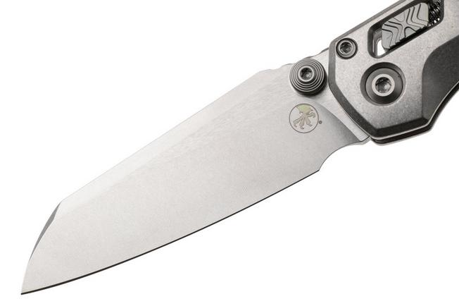 Afbeelding voor Microtech Marfione Select MSI Standard Issue Mini 210M-10FRMS4, Stonewashed M390MK, Frag Titanium, Purple Accents, zakmes, Tony Marfione design