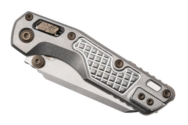 Afbeelding voor Microtech Marfione Select MSI Standard Issue Mini 210M-10FRMS5, Stonewashed M390MK, Frag Titanium, Flamed Accents, zakmes, Tony Marfione design