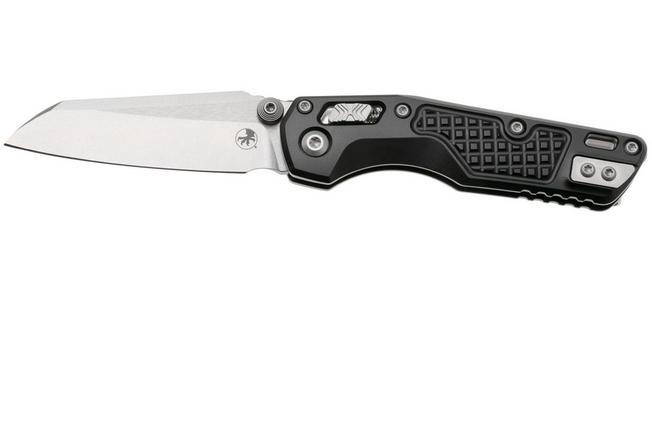 Afbeelding voor Microtech MSI Standard Issue Mini 210M-10FR, Stonewashed M390MK, Black Frag Aluminum zakmes