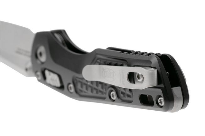 Afbeelding voor Microtech MSI Standard Issue Mini 210M-10FR, Stonewashed M390MK, Black Frag Aluminum zakmes