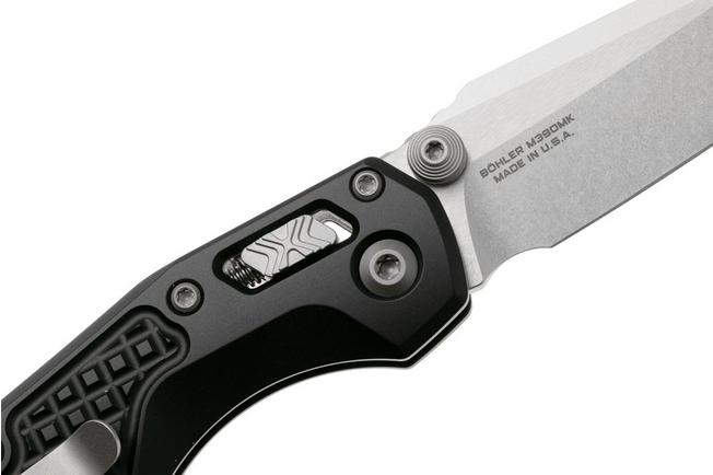 Afbeelding voor Microtech MSI Standard Issue Mini 210M-10FR, Stonewashed M390MK, Black Frag Aluminum zakmes