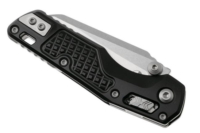 Afbeelding voor Microtech MSI Standard Issue Mini 210M-10FR, Stonewashed M390MK, Black Frag Aluminum zakmes
