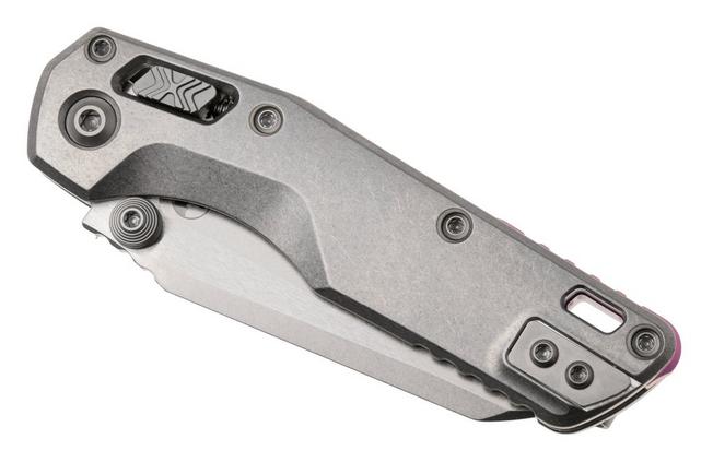 Afbeelding voor Microtech Marfione Select MSI Standard Issue Mini 210M-10MS4, Stonewashed M390MK, Slab Titanium, Purple Accents, zakmes, Tony Marfione design