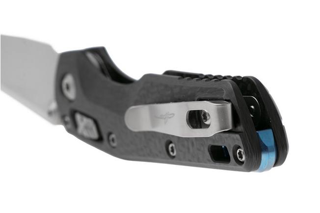 Afbeelding voor Microtech Marfione Select MSI Standard Issue Mini 210M-10MS9, Stonewashed M390MK, Slab Carbon Fibre, Blue Accents, zakmes, Tony Marfione design