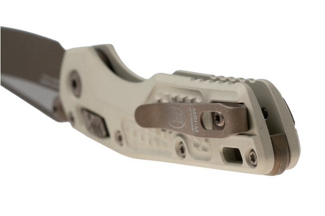Afbeelding voor Microtech MSI Standard Issue Mini 210M-1FRCG-C19Z23, Burnt Bronze Cerakote M390MK, Champagne Gold Frag Aluminium, zakmes