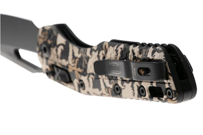 Afbeelding voor Microtech MSI Standard Issue 210T-1PMCWC-Z4, Black M390MK, Claw Burst Camo Polymer zakmes