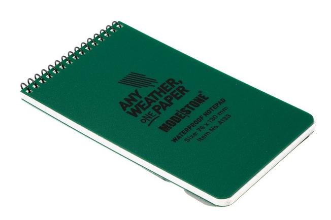 Afbeelding voor Modestone A133 Waterproof Top Spiral Notebook, 76 × 130 mm, Green, notitieboekje