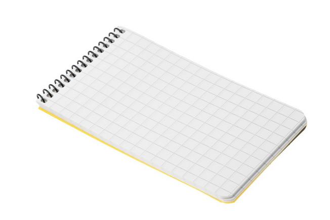 Afbeelding voor Modestone A143 Waterproof Top Spiral Notebook, 76 × 130 mm, Yellow, notitieboekje