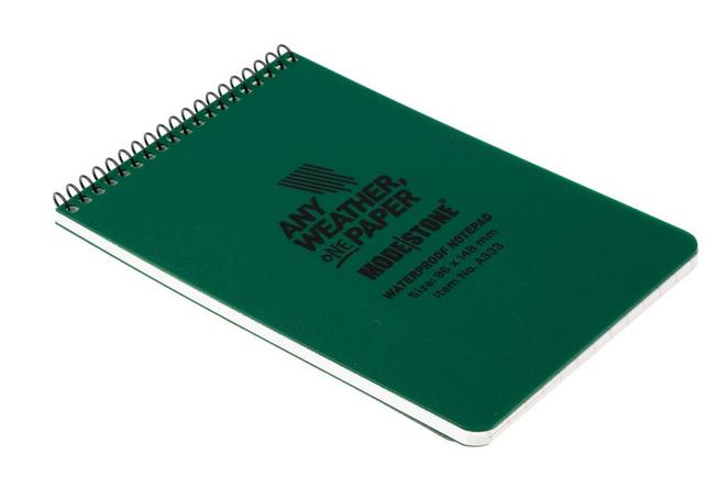 Afbeelding voor Modestone A333 Waterproof Top Spiral Notebook, 96 x 148 mm, Green, notitieboekje
