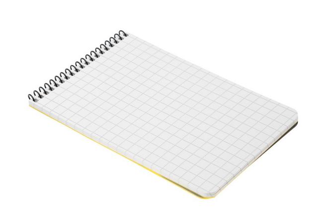 Afbeelding voor Modestone A343 Waterproof Top Spiral Notebook, 96 x 148 mm, Yellow, notitieboekje