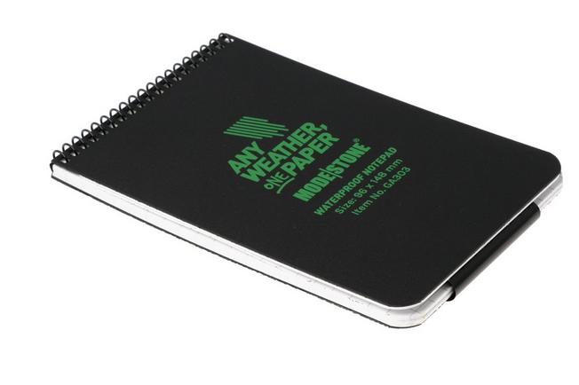 Afbeelding voor Modestone GA303 Waterproof Top Spiral Notebook + Glowpad 96 x 148 mm, notitieboekje