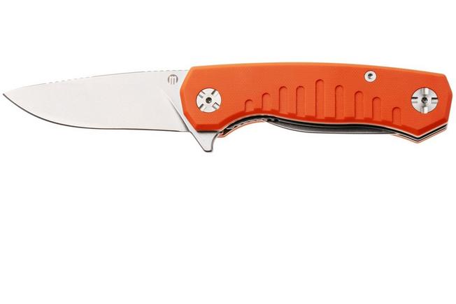 Afbeelding voor Maserin Forest Edge 132/2G10A Stonewashed 440C, Orange G10, jachtzakmes