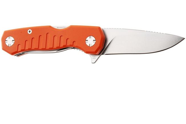Afbeelding voor Maserin Forest Edge 132/2G10A Stonewashed 440C, Orange G10, jachtzakmes