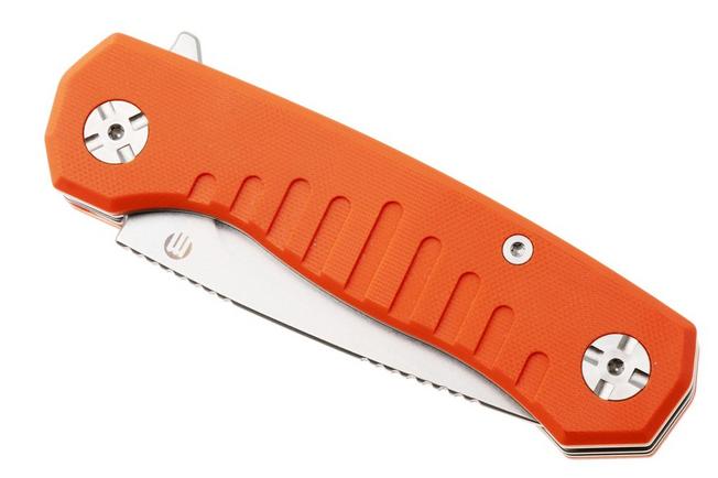 Afbeelding voor Maserin Forest Edge 132/2G10A Stonewashed 440C, Orange G10, jachtzakmes