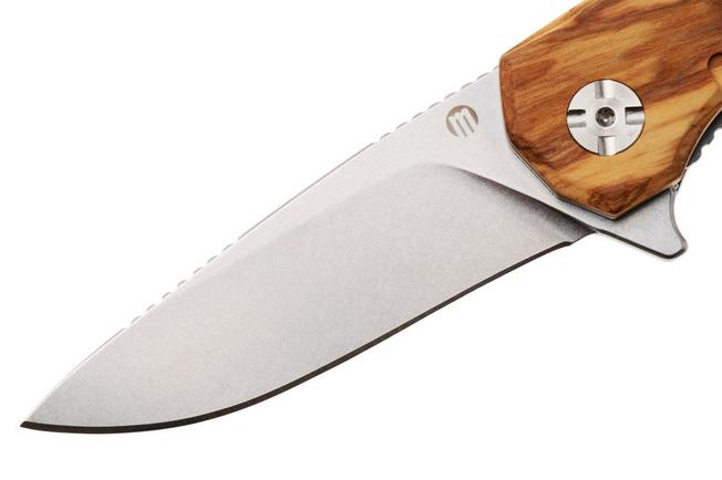 Afbeelding voor Maserin Forest Edge 132/2OL Stonewashed 440C, Olive Wood, jachtzakmes