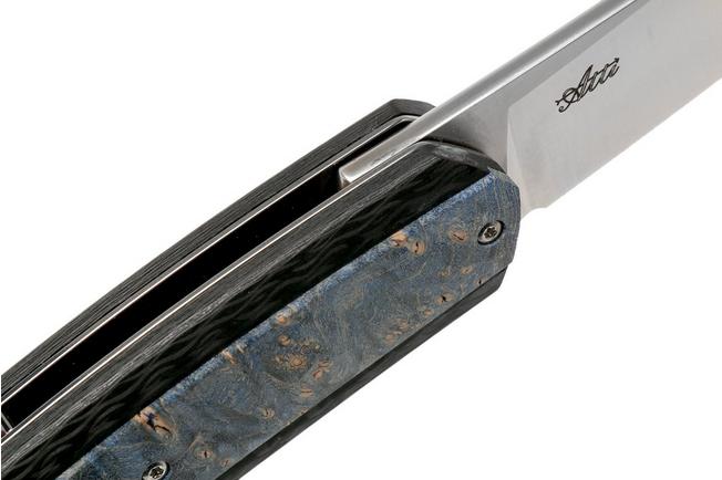 Image for Maserin AM5 Blue Maple Carbon 375-RB pocket knife
