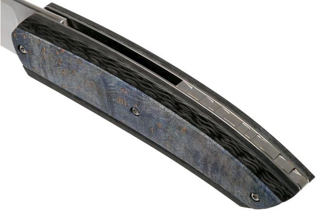 Image for Maserin AM5 Blue Maple Carbon 375-RB pocket knife