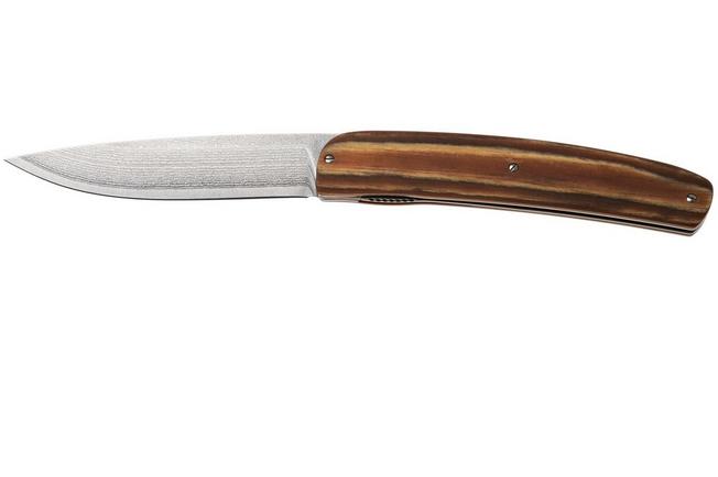 Bild für Maserin Gourmet 380/DPKM, Stonewashed VG10-Damascus, Brown Pakka Wood, Taschenmesser