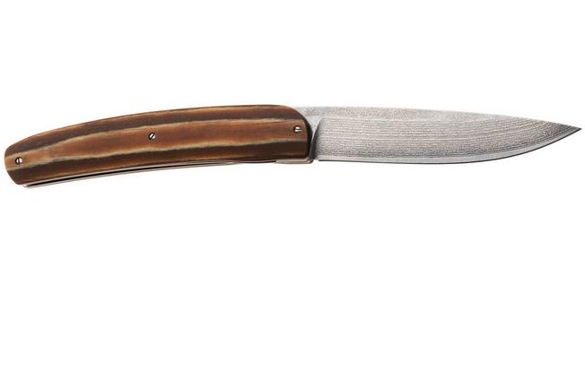 Bild für Maserin Gourmet 380/DPKM, Stonewashed VG10-Damascus, Brown Pakka Wood, Taschenmesser