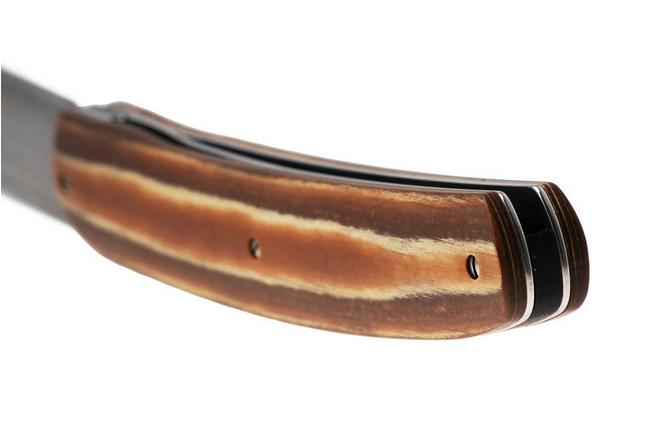 Bild für Maserin Gourmet 380/DPKM, Stonewashed VG10-Damascus, Brown Pakka Wood, Taschenmesser