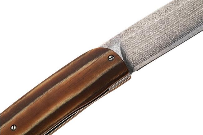 Bild für Maserin Gourmet 380/DPKM, Stonewashed VG10-Damascus, Brown Pakka Wood, Taschenmesser