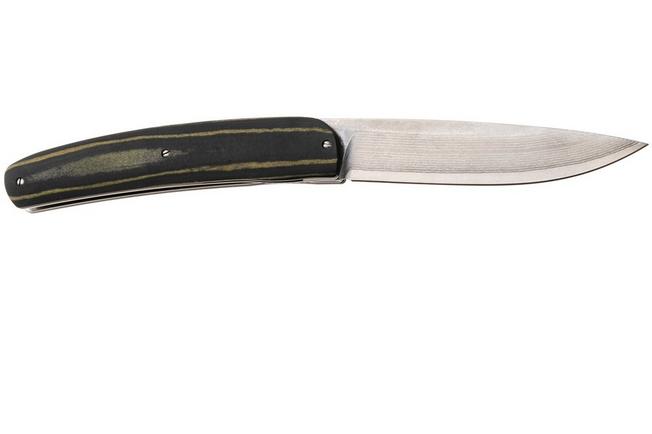 Bild für Maserin Gourmet 380/DPKN, Stonewashed VG10-Damascus, Black Pakka Wood, Taschenmesser