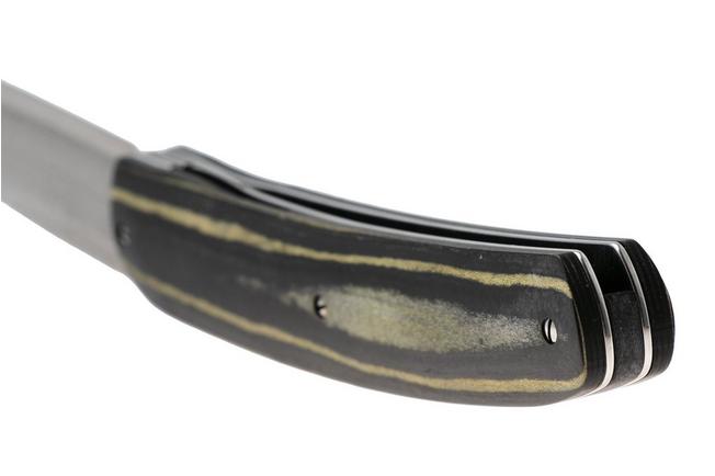 Bild für Maserin Gourmet 380/DPKN, Stonewashed VG10-Damascus, Black Pakka Wood, Taschenmesser