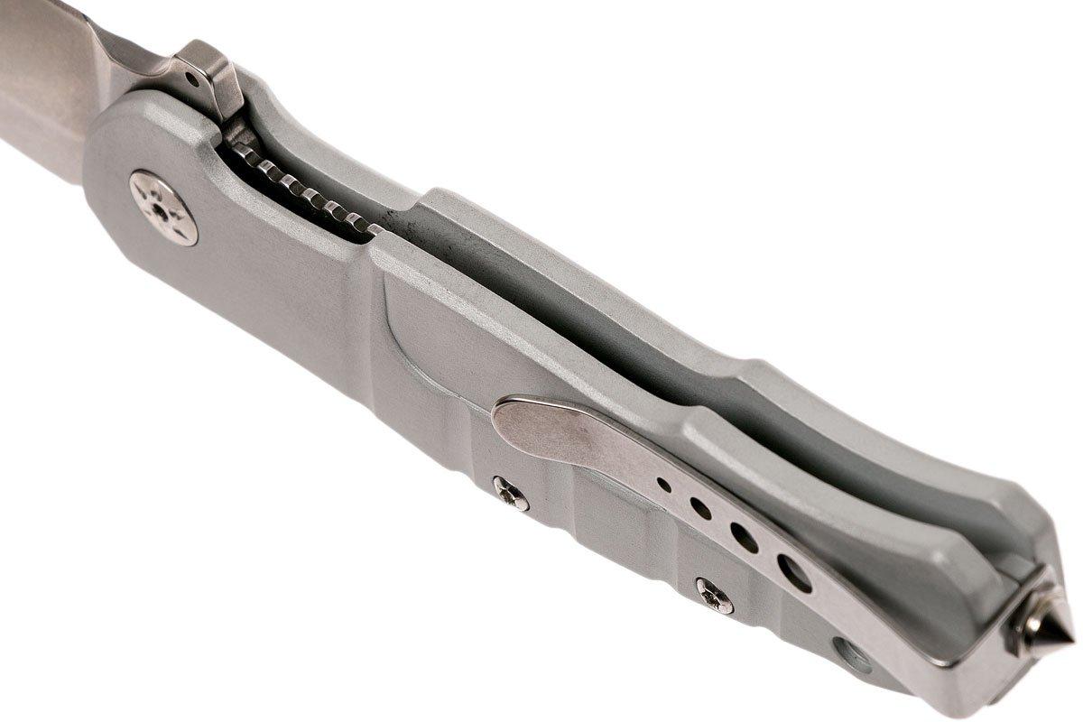 Maserin Pitbull 404/A Silver pocket knife, Sergio Consoli design