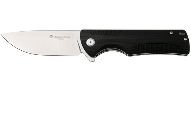 Afbeelding voor Maserin Sport 46011/G10N Satin D2, Black G10 zakmes