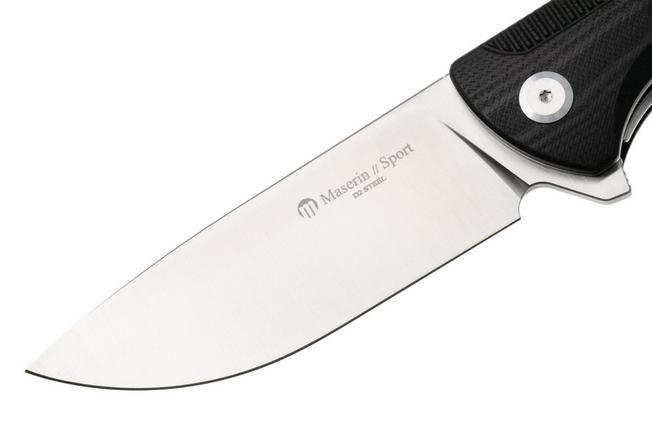 Afbeelding voor Maserin Sport 46011/G10N Satin D2, Black G10 zakmes