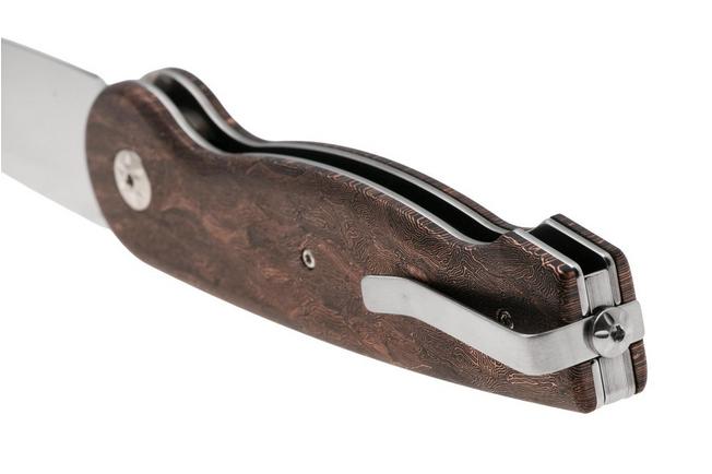 Afbeelding voor Maserin Summit 490/FCS Satin MagnaCut, Space Coral FatCarbon, zakmes