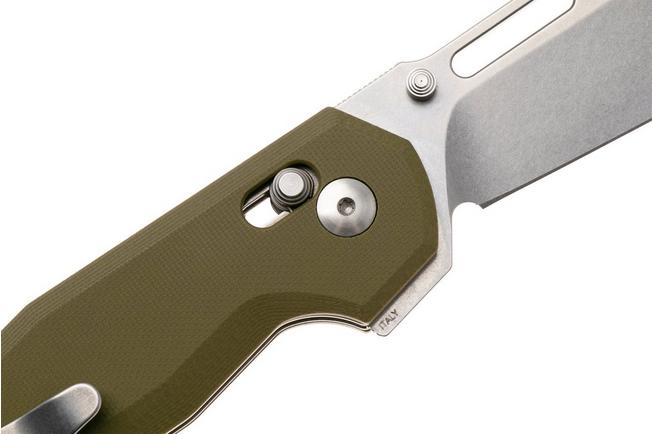 Afbeelding voor Maserin 632 CB-1 Stonewashed CPM MagnaCut, Olive Green G10, zakmes