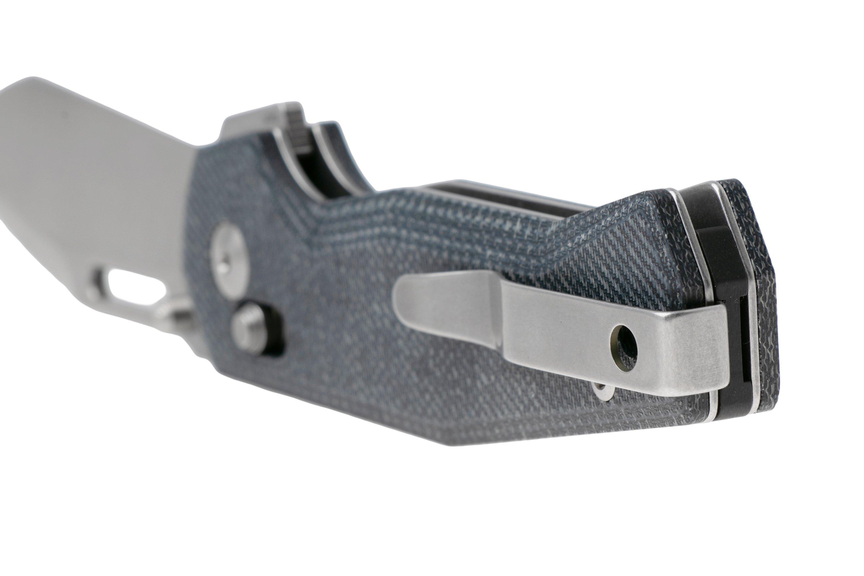 Maserin 632 CB-1 Stonewashed CPM MagnaCut, Black Denim Micarta