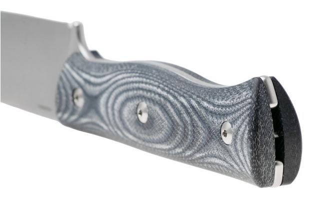 Bild für Maserin Woodsman 917/MCN Stonewashed Nitro X7, Black Denim Micarta, Fahrtenmesser, Igor Bortolussi Design