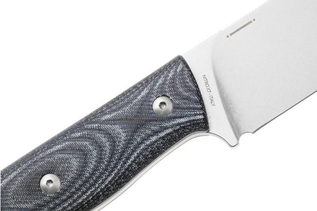 Bild für Maserin Woodsman 917/MCN Stonewashed Nitro X7, Black Denim Micarta, Fahrtenmesser, Igor Bortolussi Design