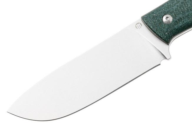 Bild für Maserin Woodsman 917/MCV Stonewashed Nitro X7, Jute Green Micarta, Fahrtenmesser, Igor Bortolussi Design
